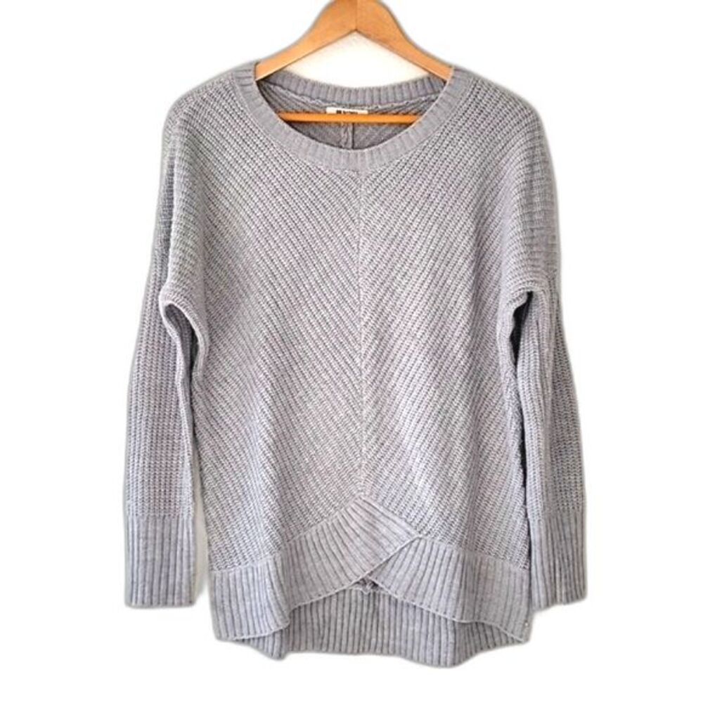 BB Dakota Casual Gray Long Sleeve Pullover Knit Sweater size S